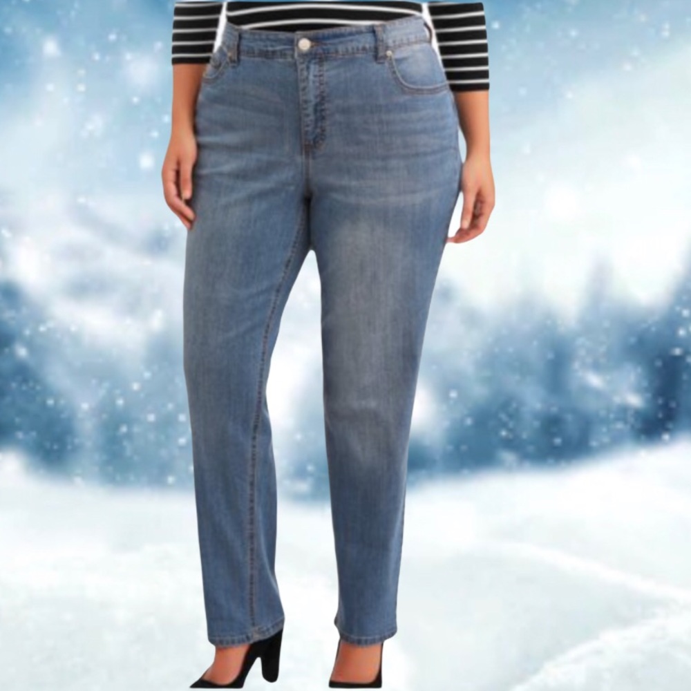 Mid-Rise Tummy Control Stretch Jean Size 16W